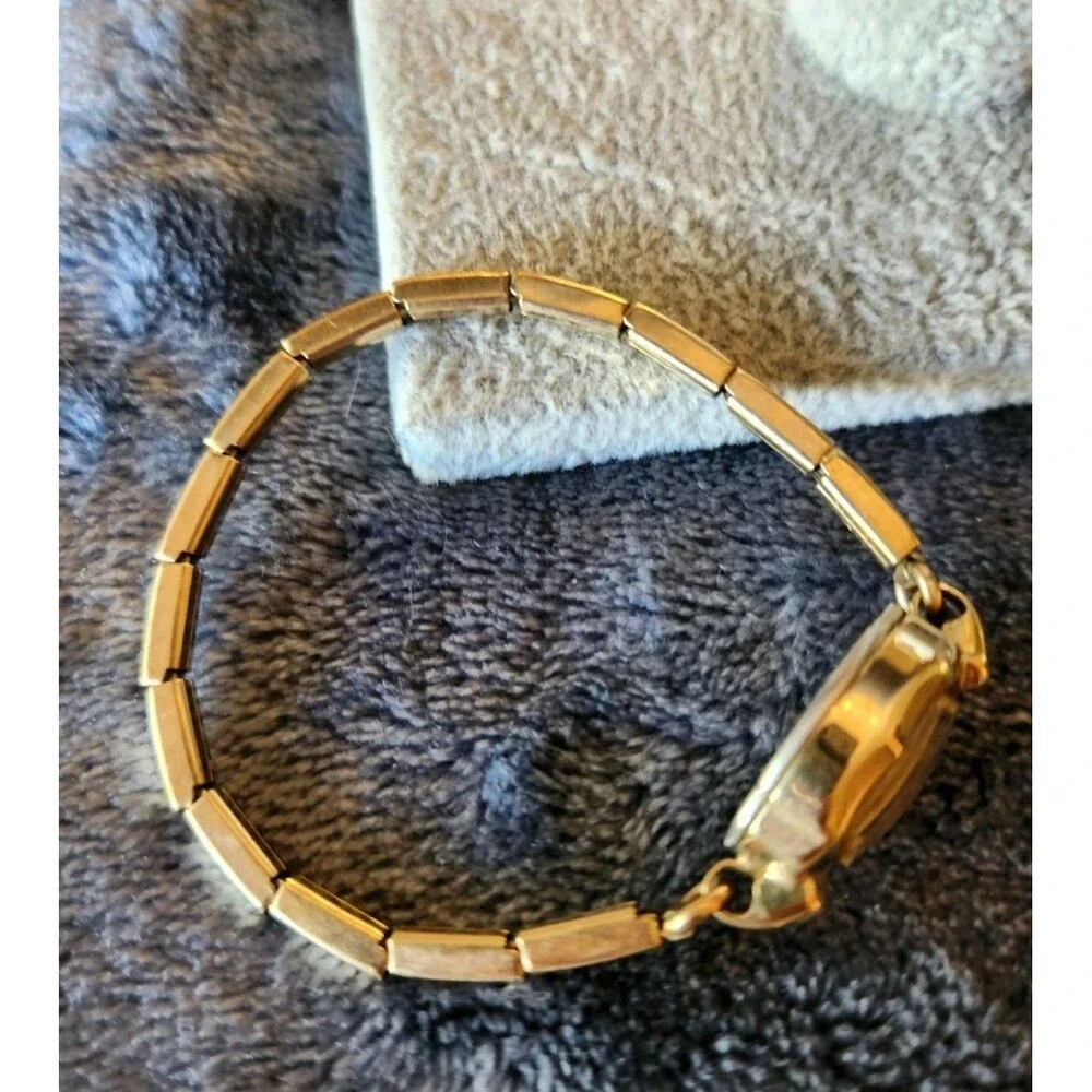 Vtg Women’s Timex Watch 1/20 10k Gold Filled Stretch Band Needs Service